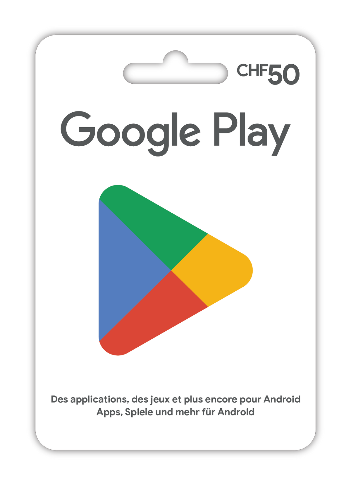 Geschenkkarte Google Play