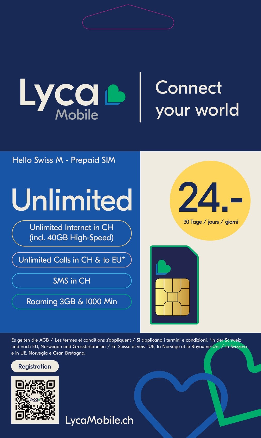 SIM Lycamobile Hello Swiss