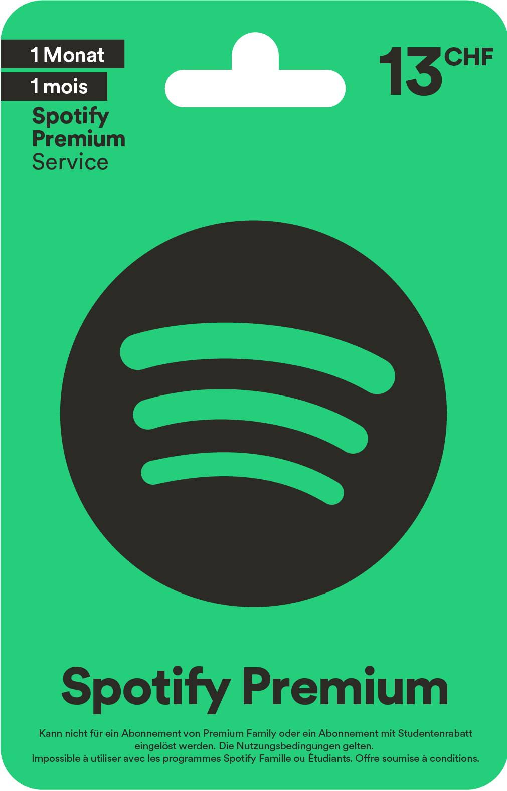 Geschenkkarte Spotify